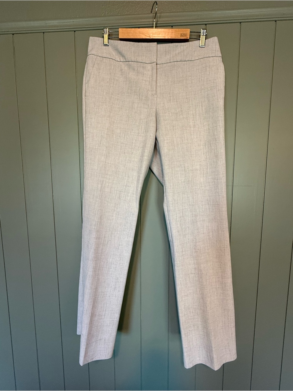Ann Taylor Light Gray Bootcut Dress Pants
